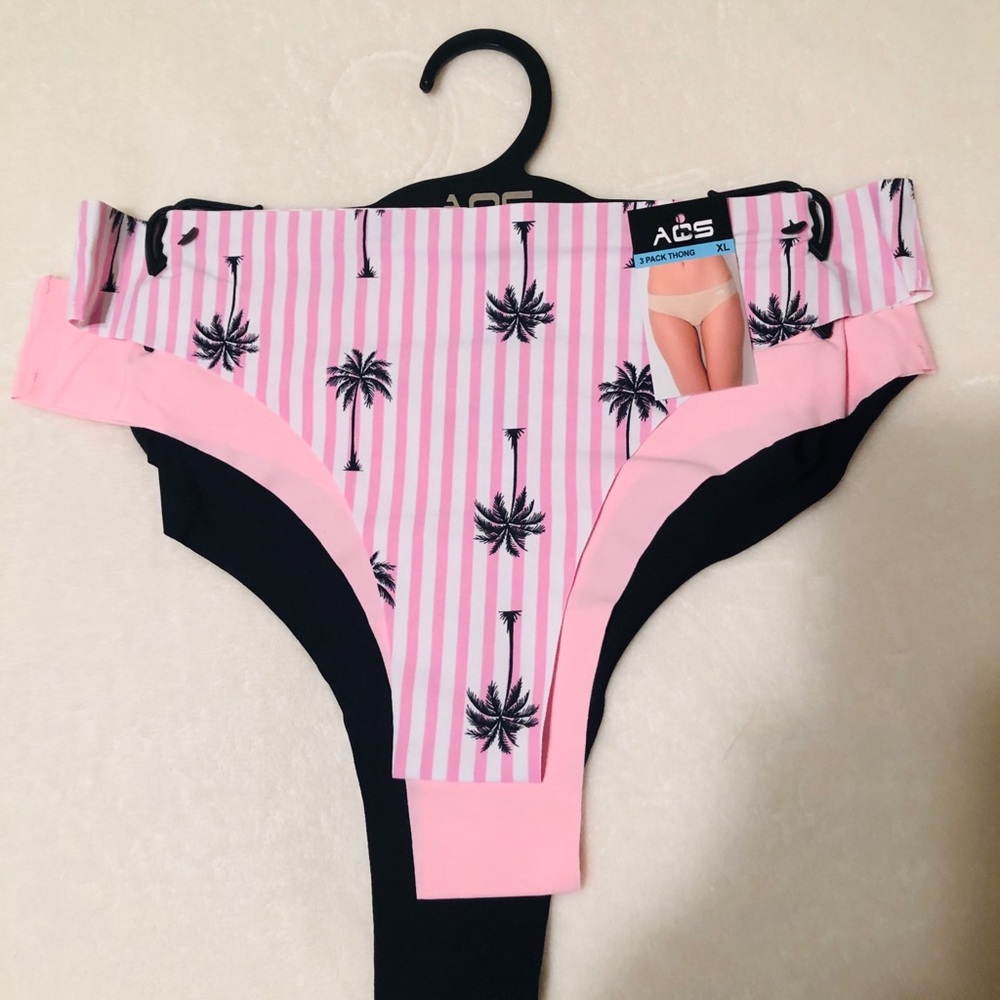 AQS assorted 3 pack thong panties
